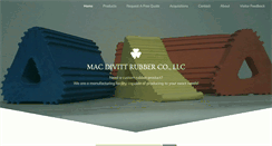 Desktop Screenshot of macdivittrubber.com