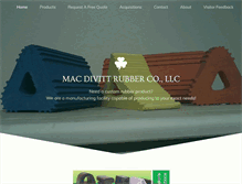 Tablet Screenshot of macdivittrubber.com